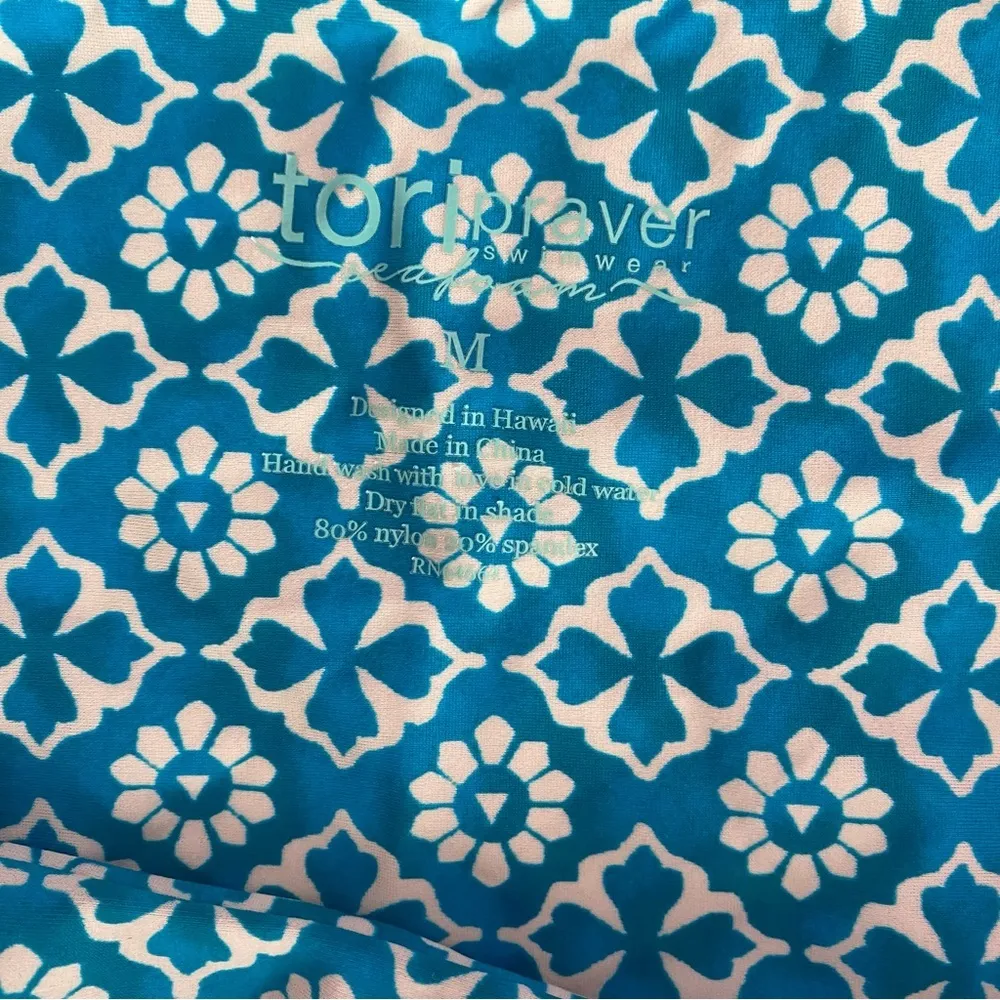 Tori Praver Blue Moroccan‎ Tile Bikini Bottom - Image 5