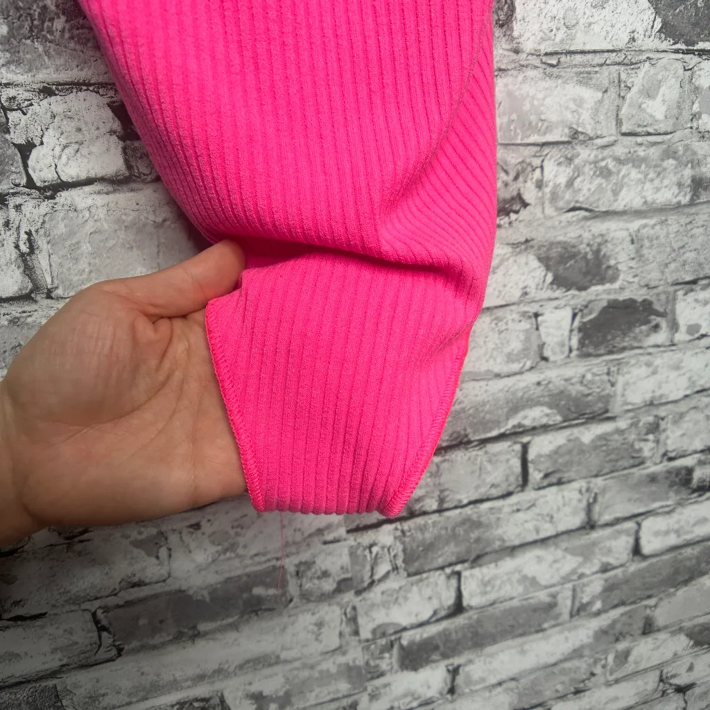 EUC Show Me Your MuMu Portia Bodysuit Vibrant Pink Adjustable Straps Size Small - Image 4