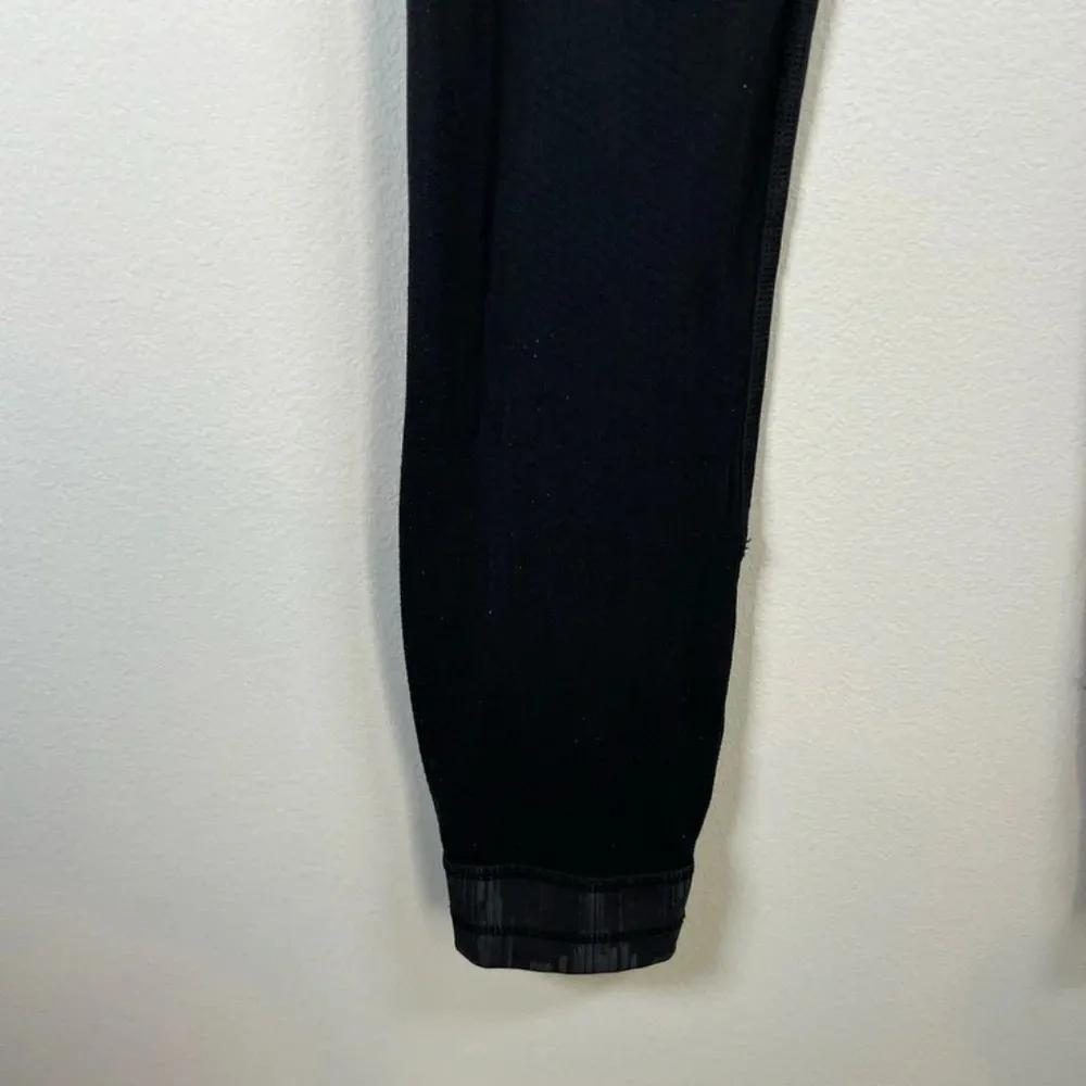 Lululemon Women's All You Need Tight Leggings  Black Mesh Panels Pockets  Size 4 - Image 9