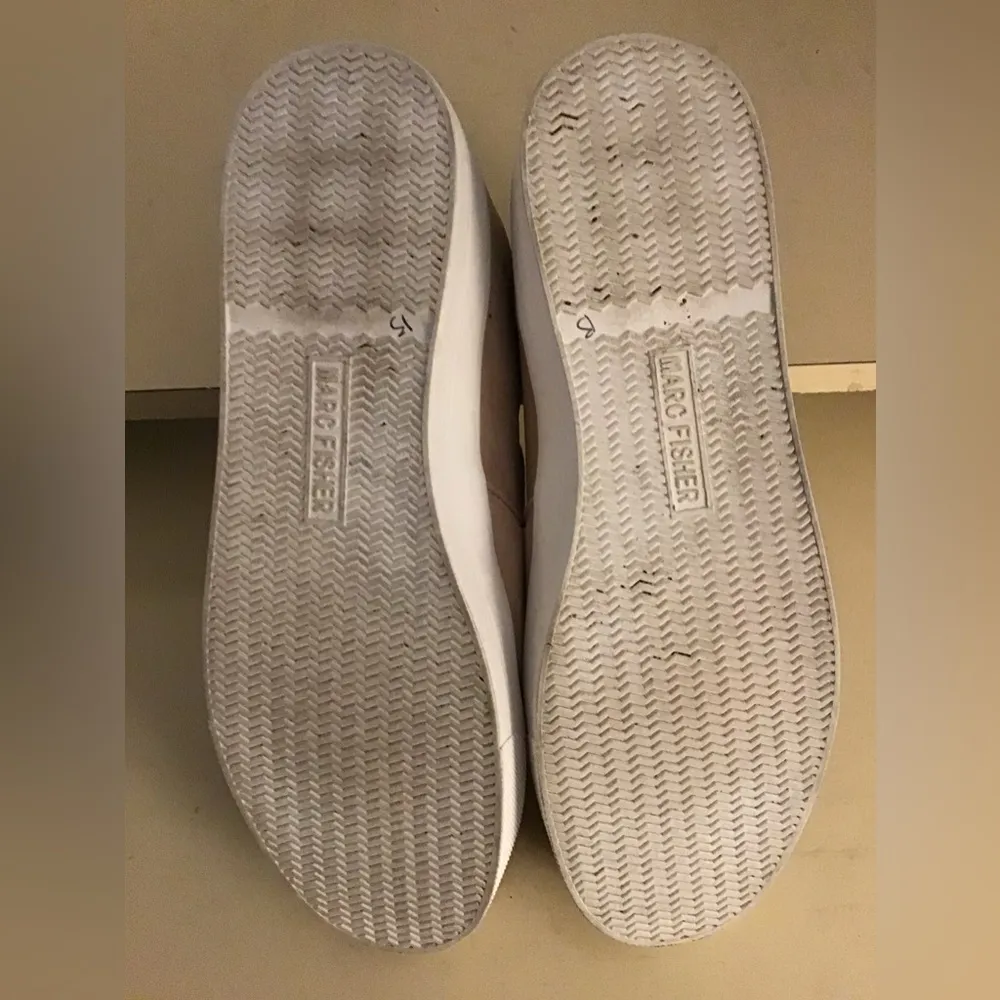 Marc Fisher women pastel pink suede platform Dezie sneakers US 9.5 - Image 8