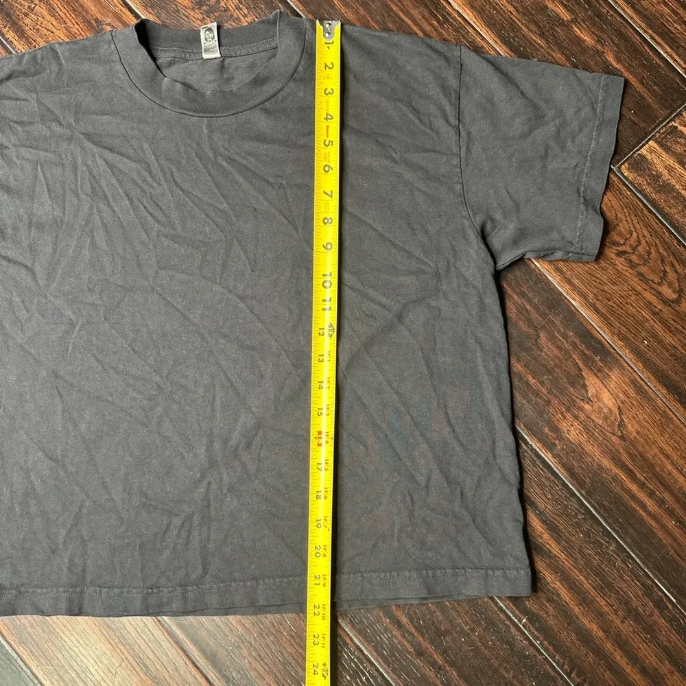 Los Angeles Apparel crewneck short sleeve wide tee T-shirt crop top casual basic - Image 2