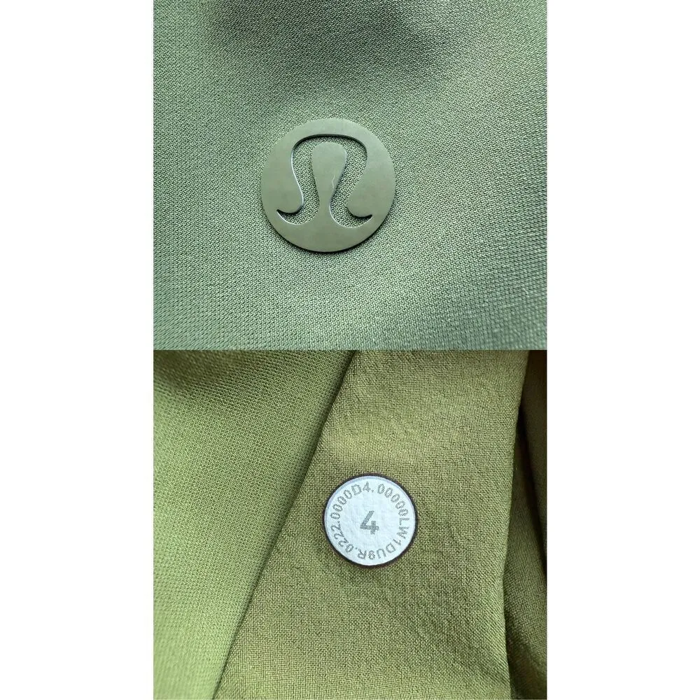 Lululemon Lightweight High-Neck Romper Bronze Green Size 4 - Image 6