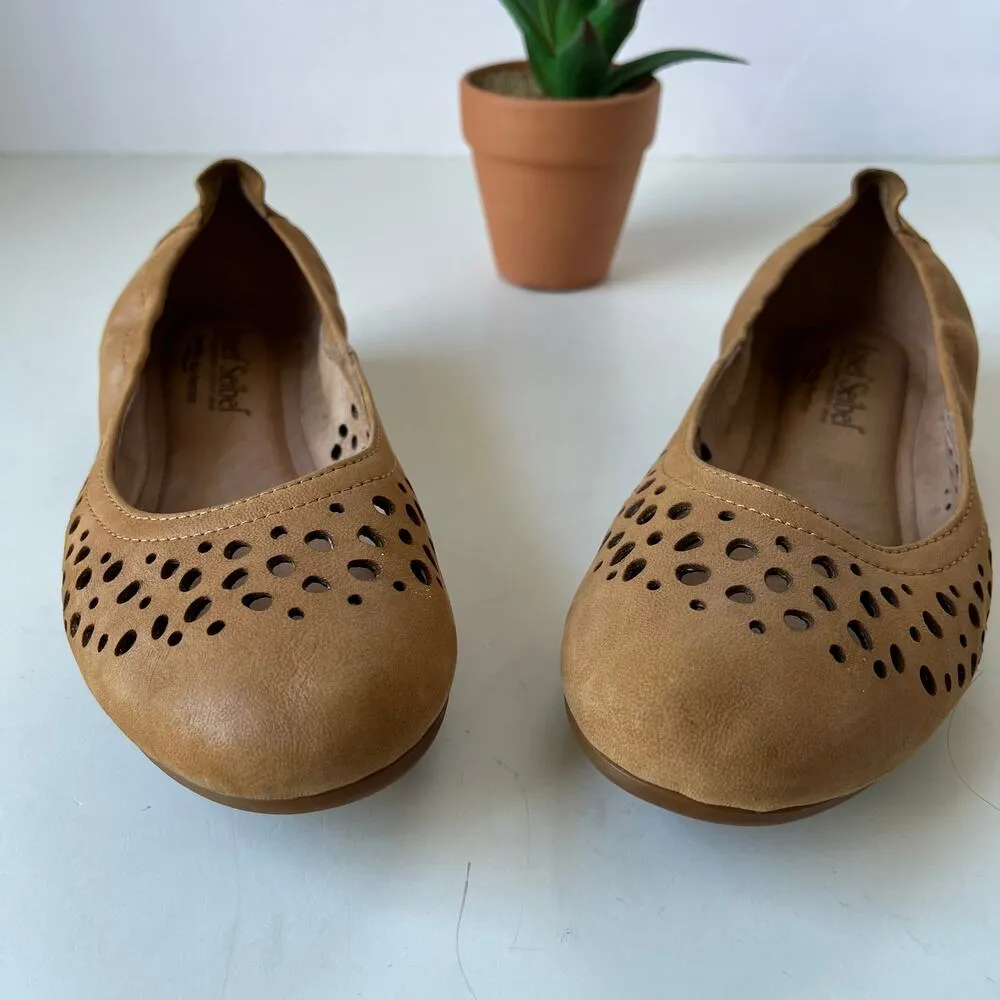 Josef Seibel Pippa Ballet Flat Womens Shoes Size EU 36 US 5.5 Tan Die Cut 72929 - Image 4