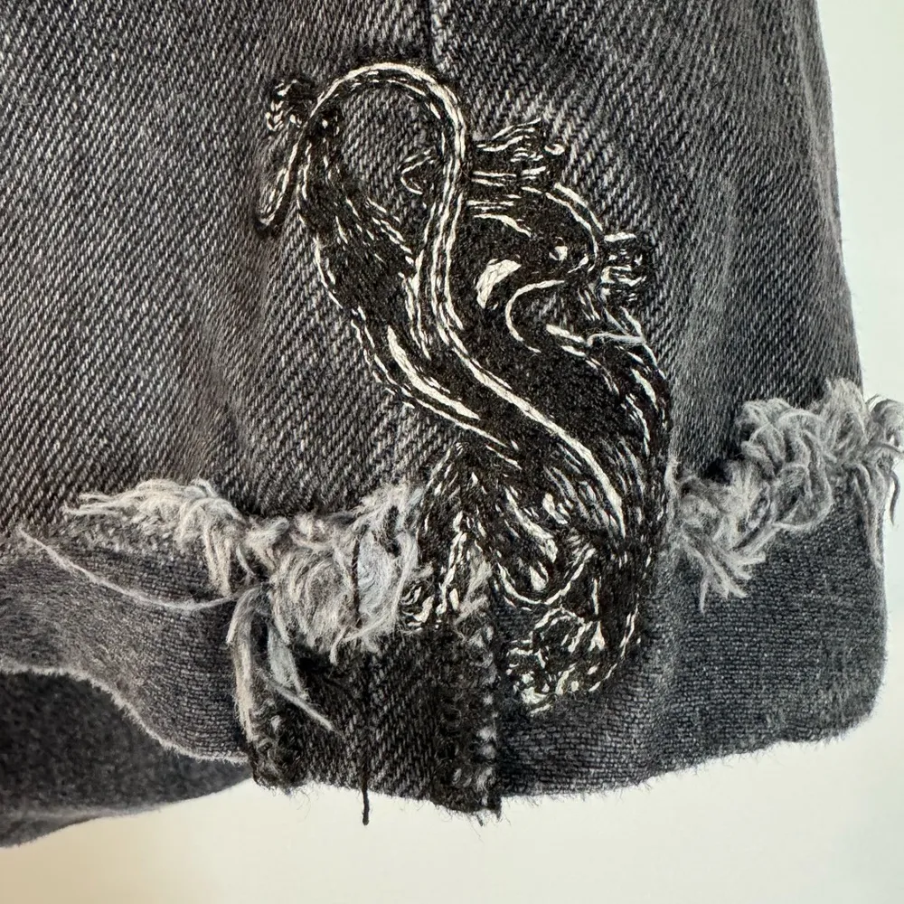 Free People x Sandrine Rose High Waisted Flamingo Pocket Shorts Size 27 - Image 7