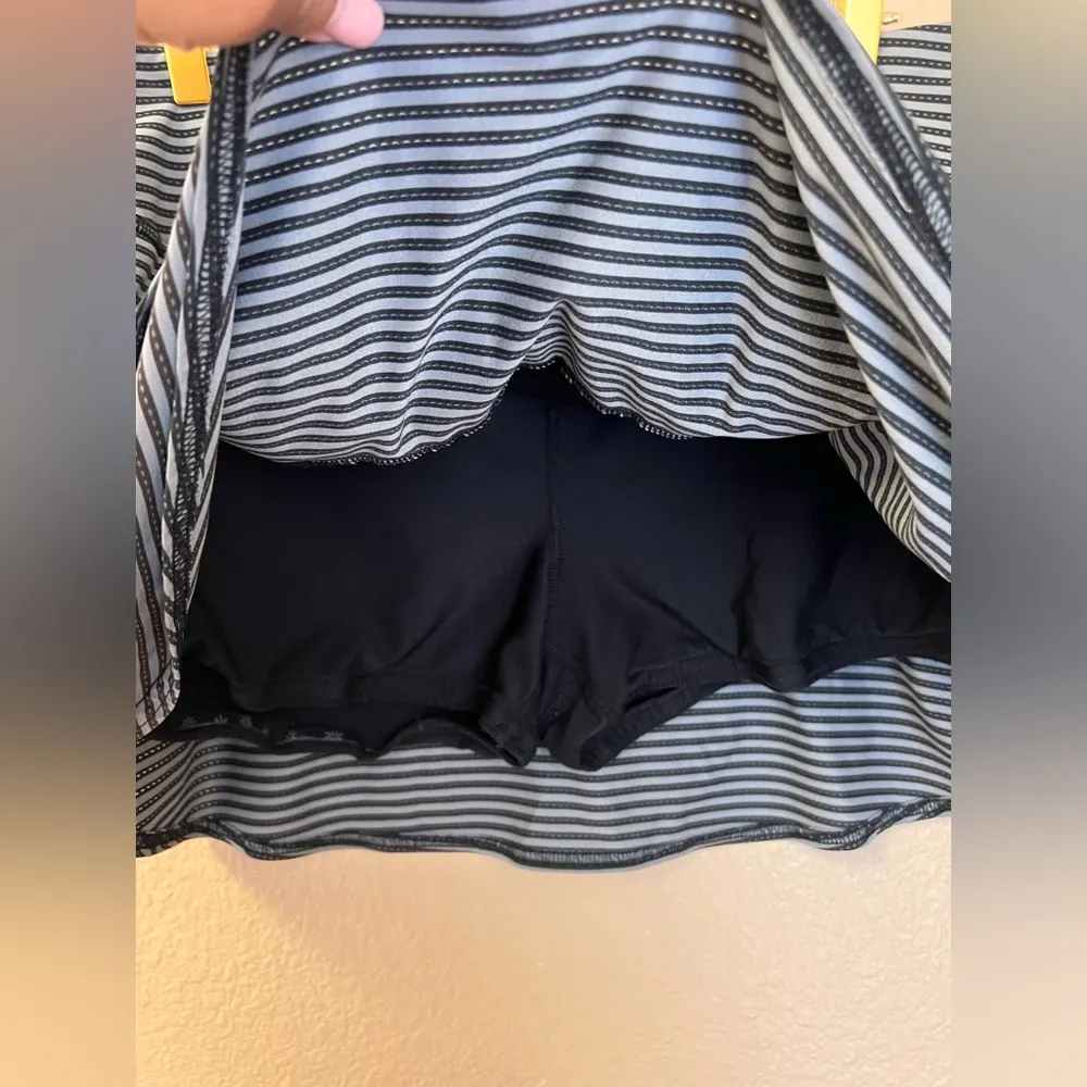 Athleta Stripe Swagger Tiered Tennis Golf Pickleball Skirt Size L - Image 6