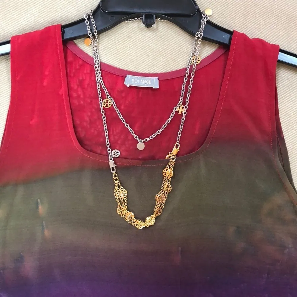 🆕 Silk Tank Top Dress💥 Red Size M - Image 7