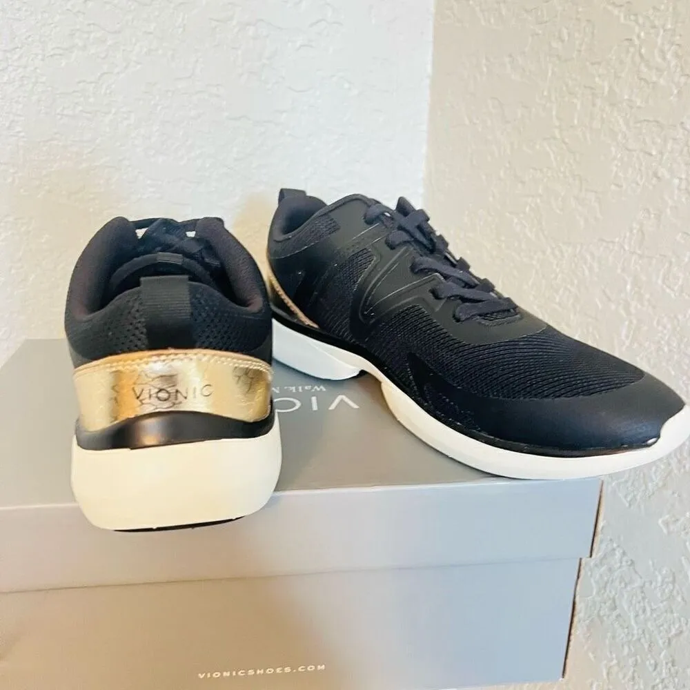 VIONIC Leyo Sneaker Orthotic Comfort Cushioned Tennis Shoes, Black, Size 8, NWT - Image 12