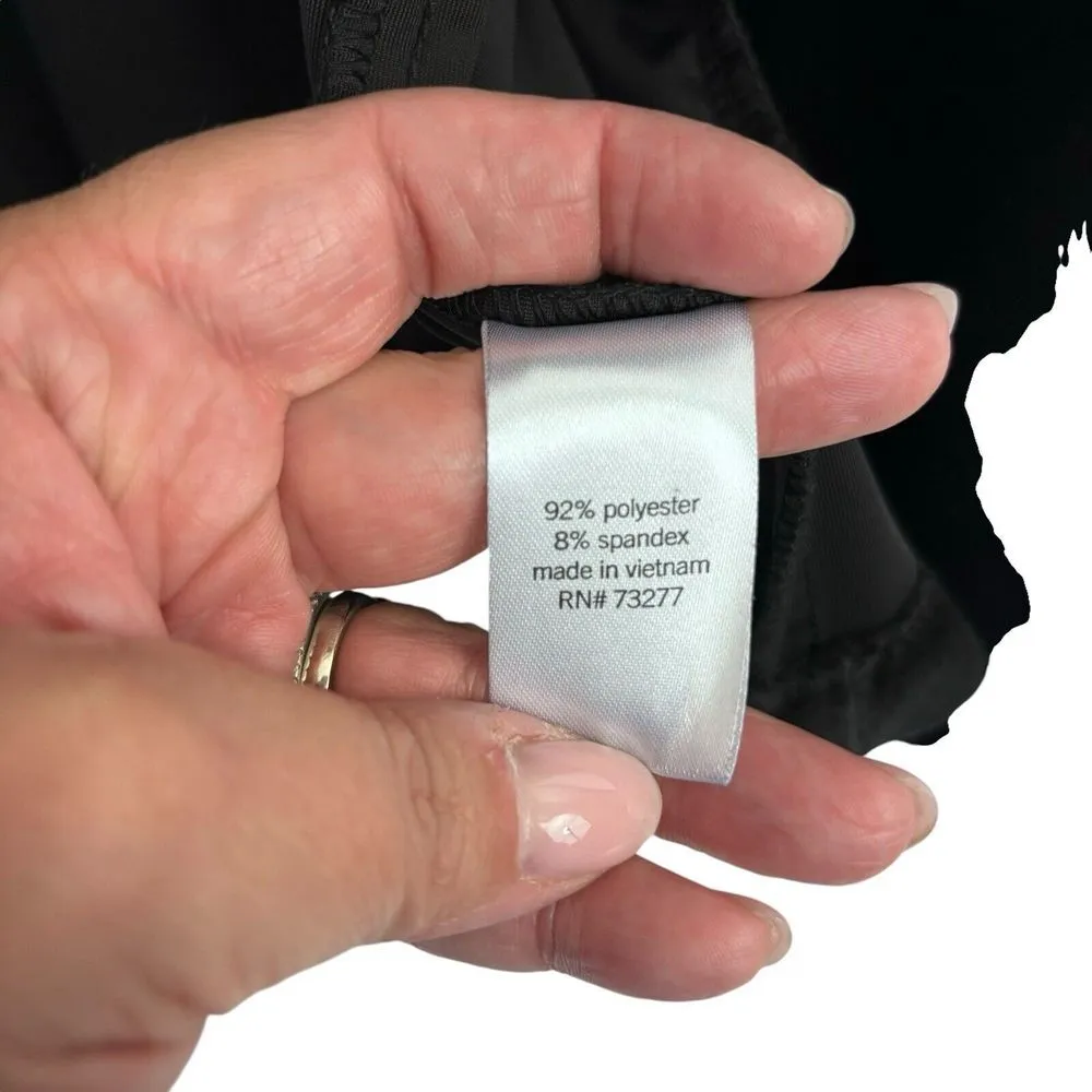 Evri Mineral Black Velvet Blazer Plus Size Open Stretch Dressy Jacket New Size L - Image 10