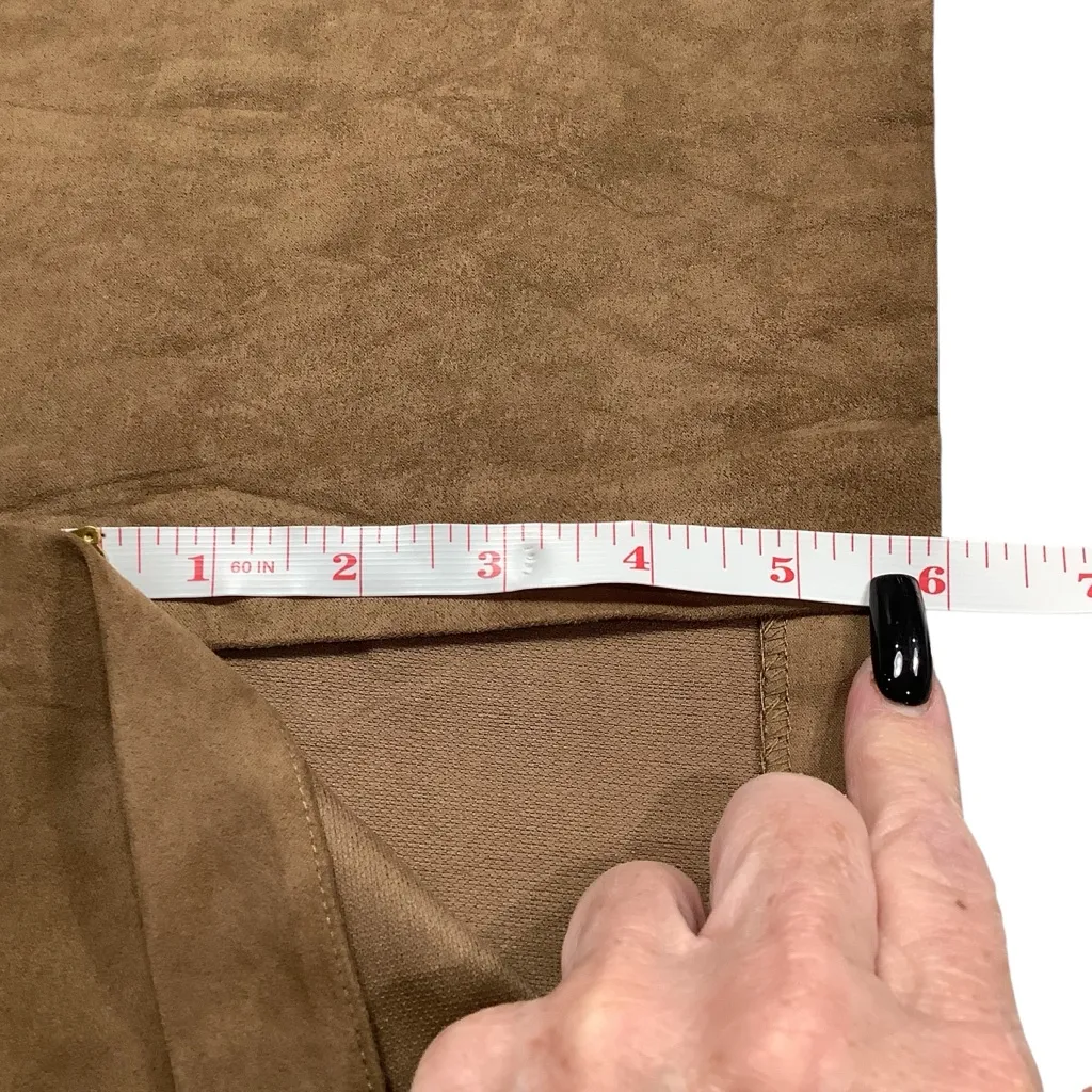 Lilly & Lavender Brown Faux Suede Skirt with Stud Details BRAND NEW Size 8 - Image 7