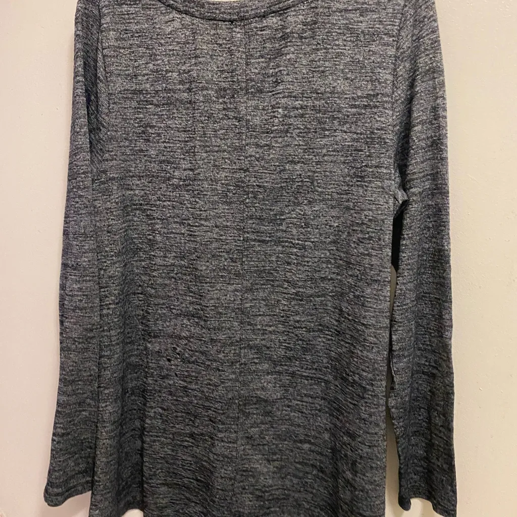 Jones New York Womens Tunic Long Sleeve Top Blouse L Black &  White Bust 42” - Image 5