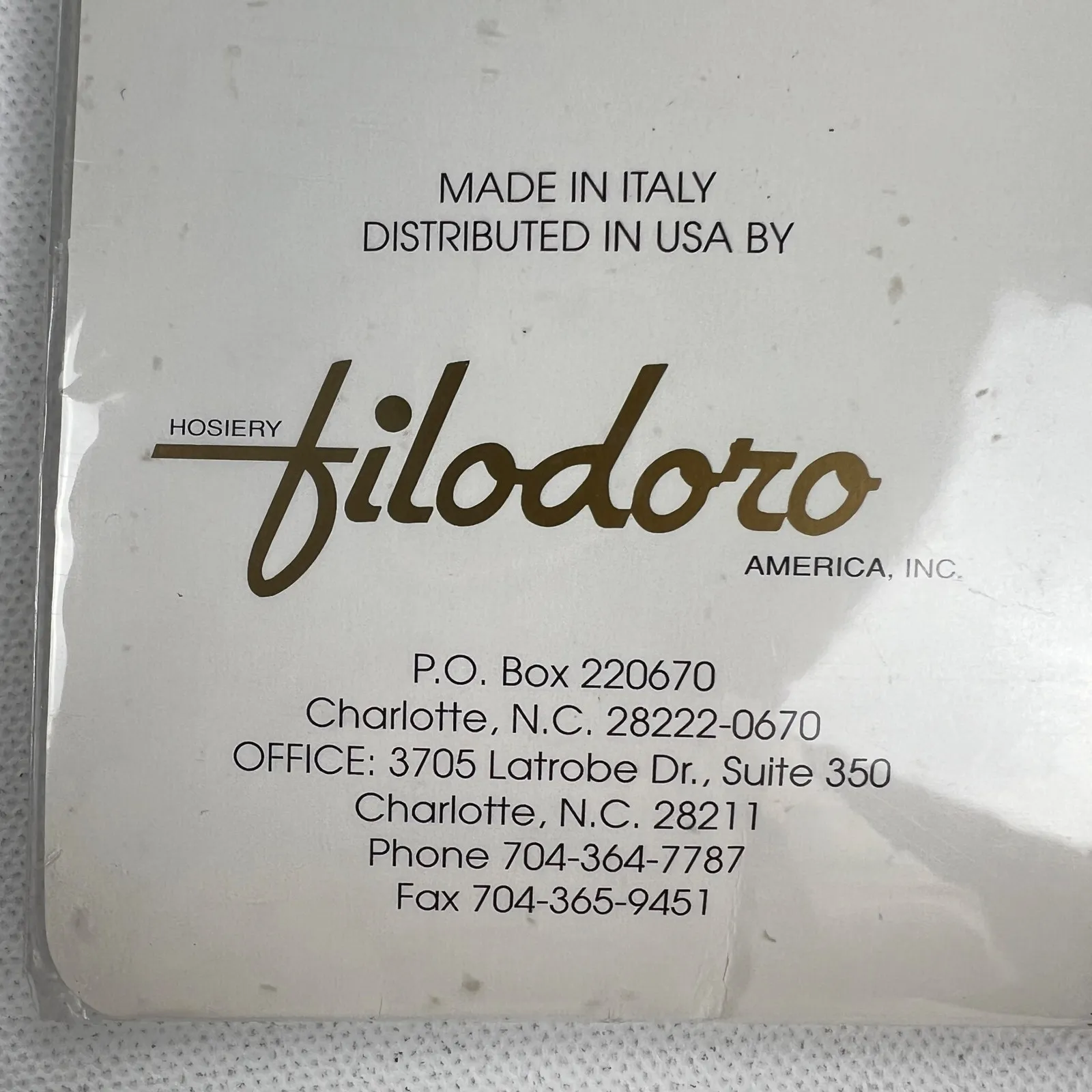 Vintage 1990s Filodoro Italian Pantyhose Stockings Nero Black Size 3 Large - Image 4