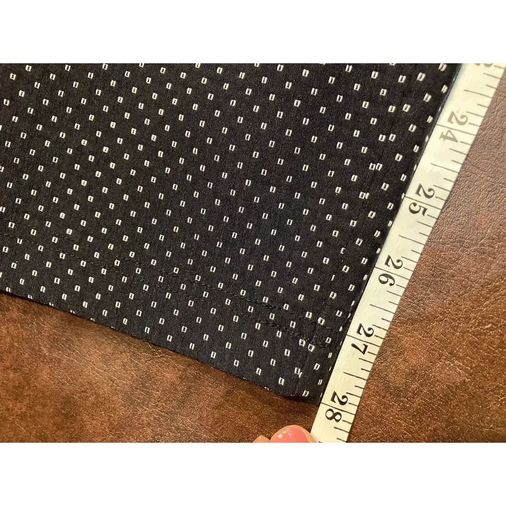 Tommy Hilfiger Black White Dot Print Stretch Career Pants Size 12 Preppy Classic - Image 13