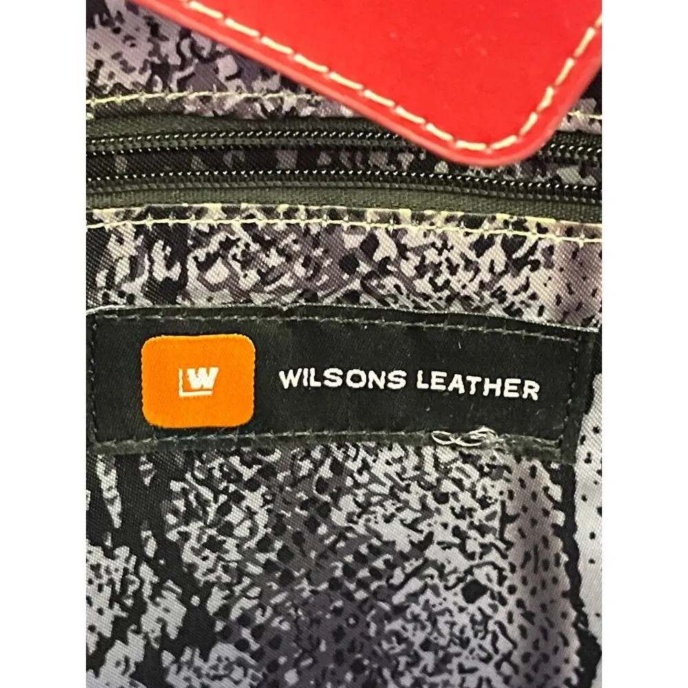 Wilsons Leather Women's Red Purse/Tote/Shoulder Bag SKU 5727 - Image 4