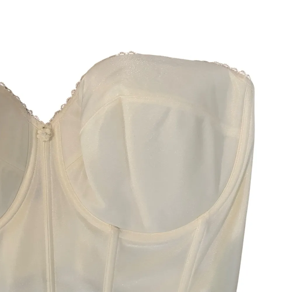 Dominique Women's Noemi Backless Strapless Bustier Bridal Bra Ivory Size 42D - Image 6