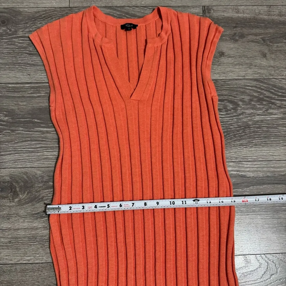 Rails Women Coral Ribbed Sheath Midi Sweater Dress Size‎ M Retail $248 - Image 14