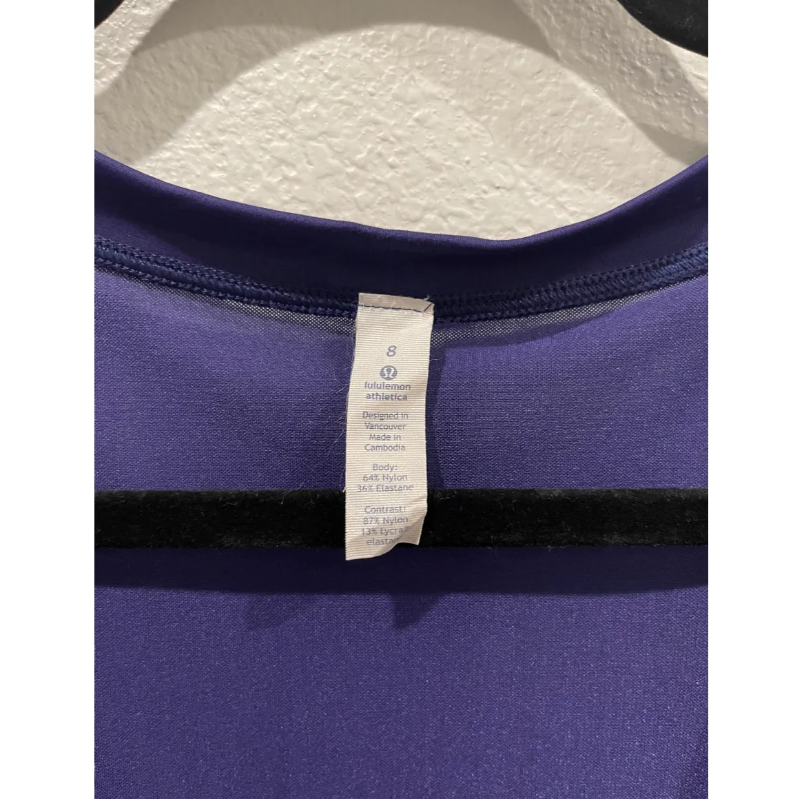 Lululemon  Sheer Get Low Long Sleeve Blue Purple Activewear Top - Image 8