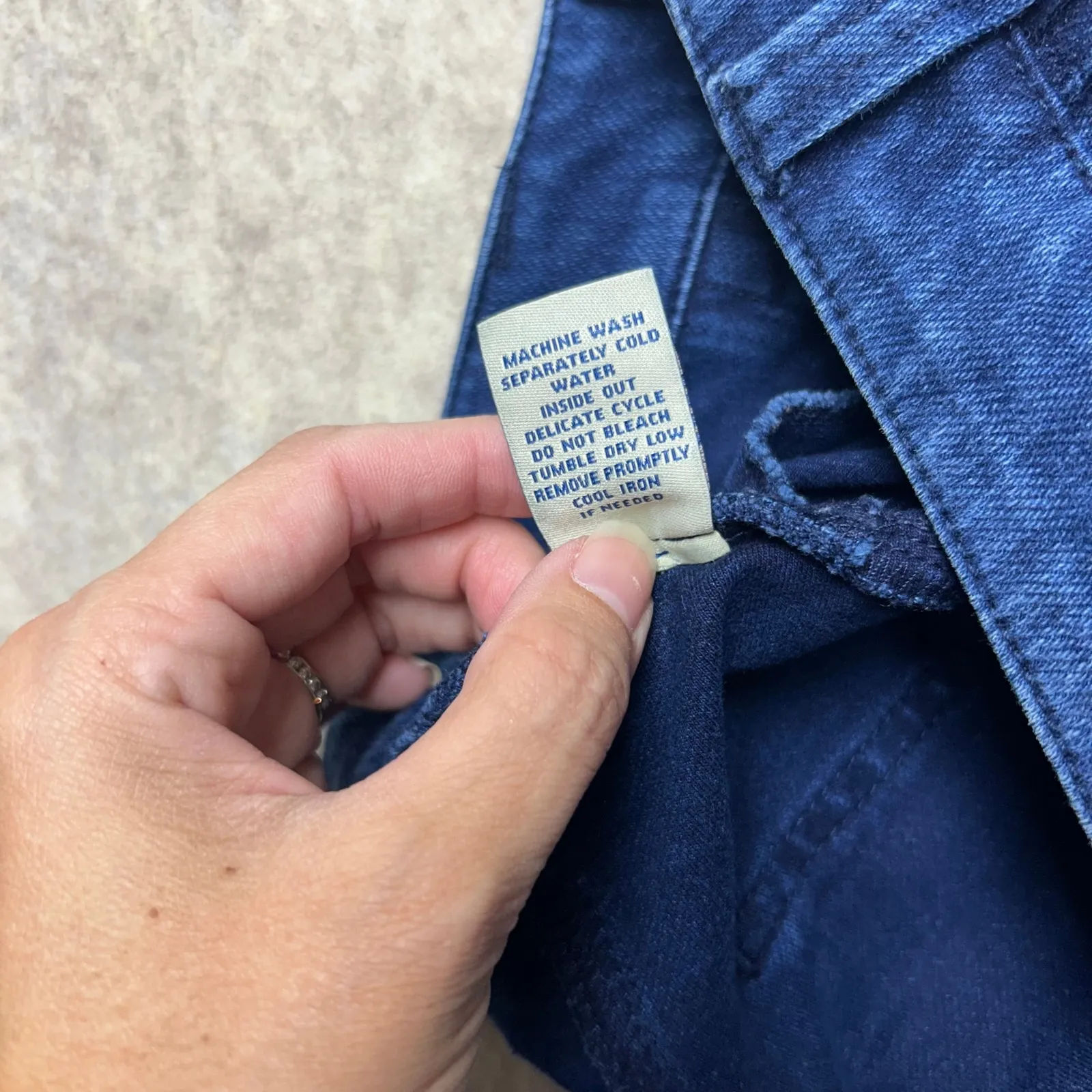 Cabi Jeans #886 Women's‎ Size 4 Dark Wash Denim Skinny Leg Mid Rise - Image 7