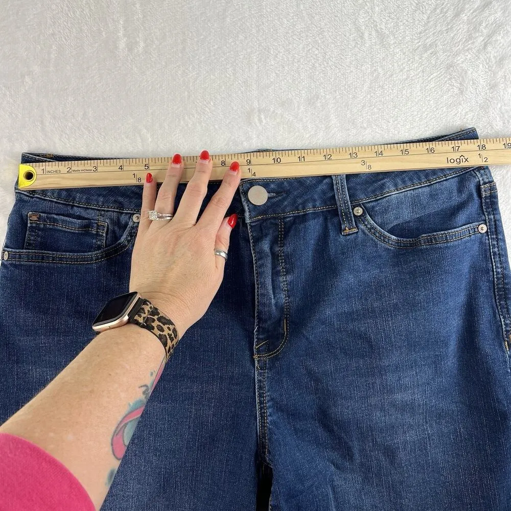 Seven7 Size 16 Weekend Shorts Denim Rolled Cuffed Women's Long Bermuda Stretch - Image 12