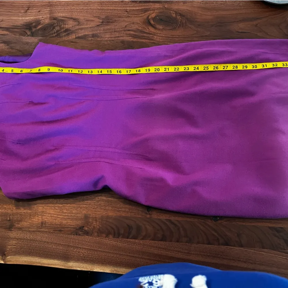 Worthington Women's Dress Solid Purple Sleeveless Sheath Size 4 - Image 8