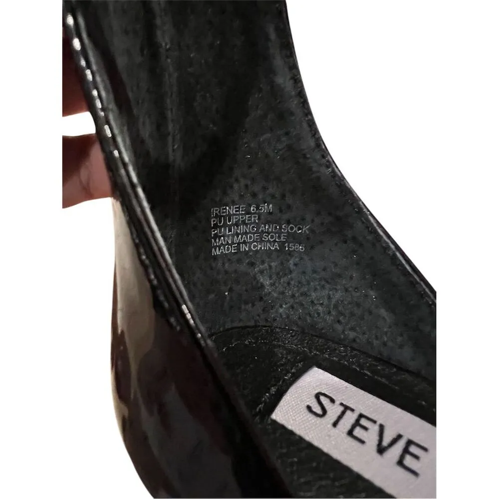 Steve Madden Women's Irenee Black Slingback Sandal Size 6.5 Casual - Image 11