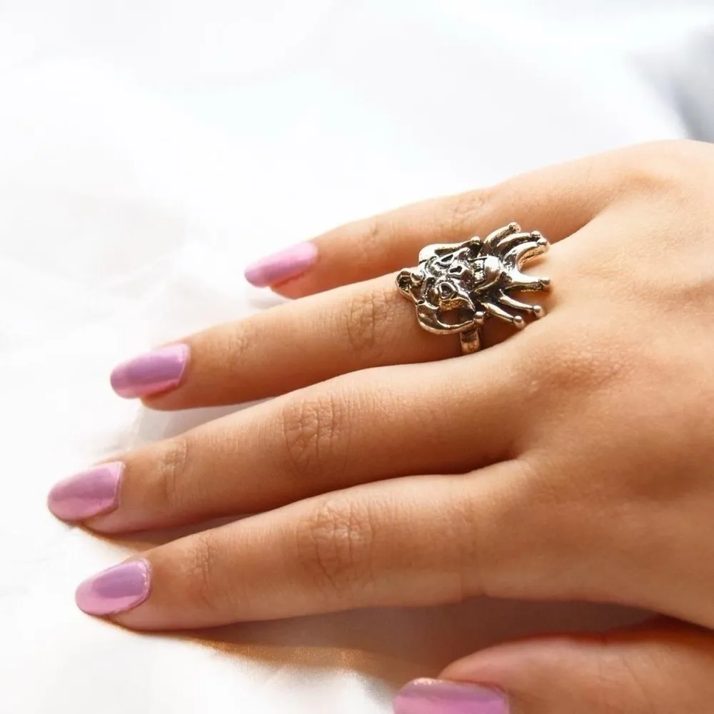 Clown Joker Ring Silver - Image 3