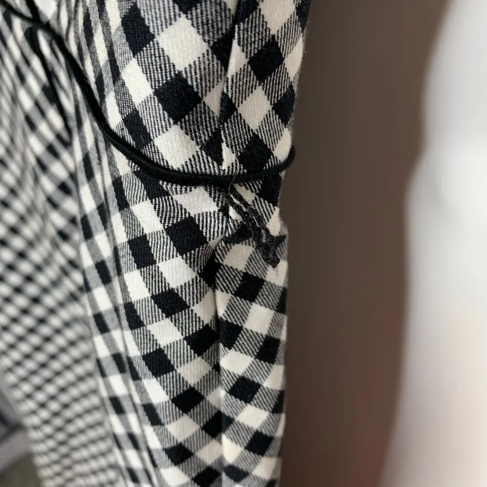 WHBM Black White Gingham Sz 4 Keyhole Back Pinup Dress - Image 9