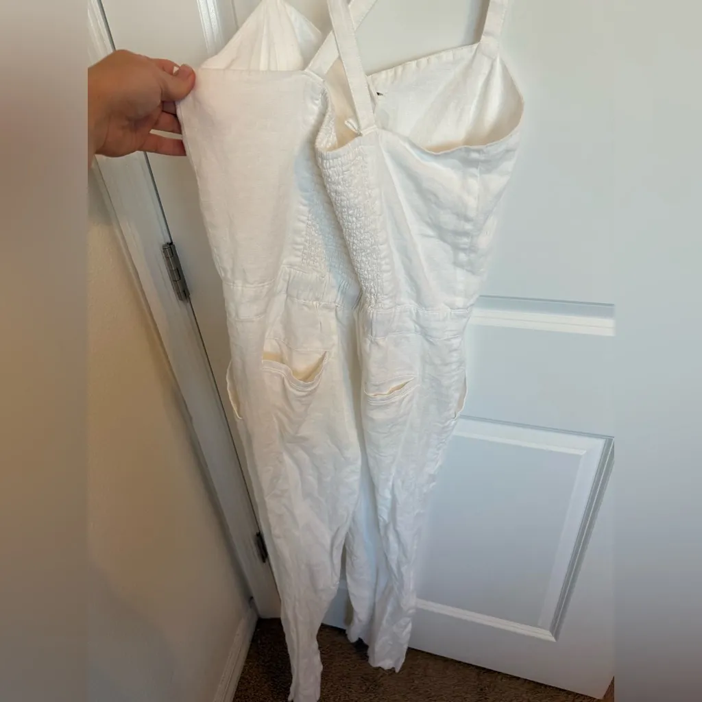 Faherty Ozzy Linen Jumpsuit Medium - Image 5