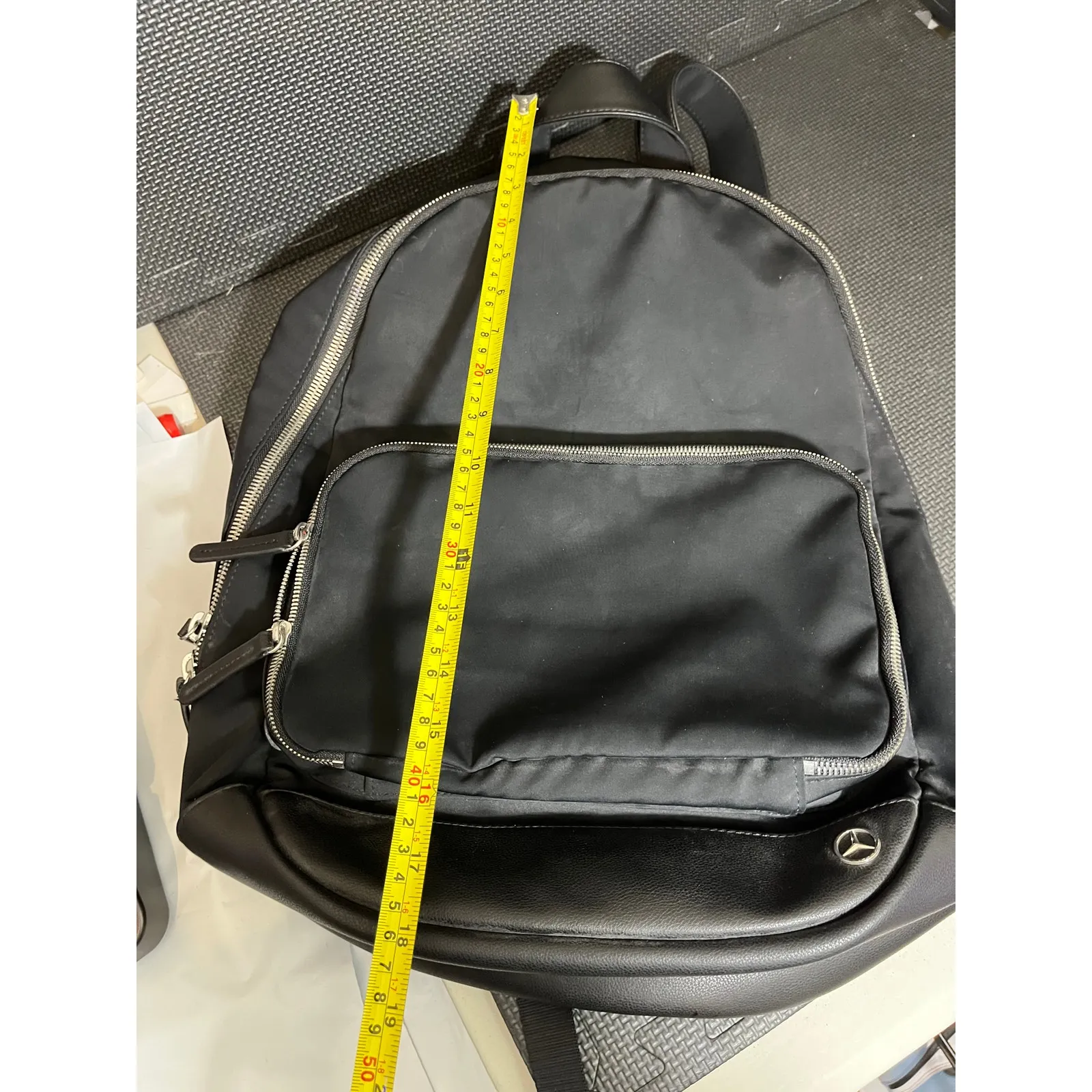 HAERFEST‎ MERCEDES BENZ LIMITED EDITION BACKPACK BLACK UNISEX FAUX LEATHER - Image 7