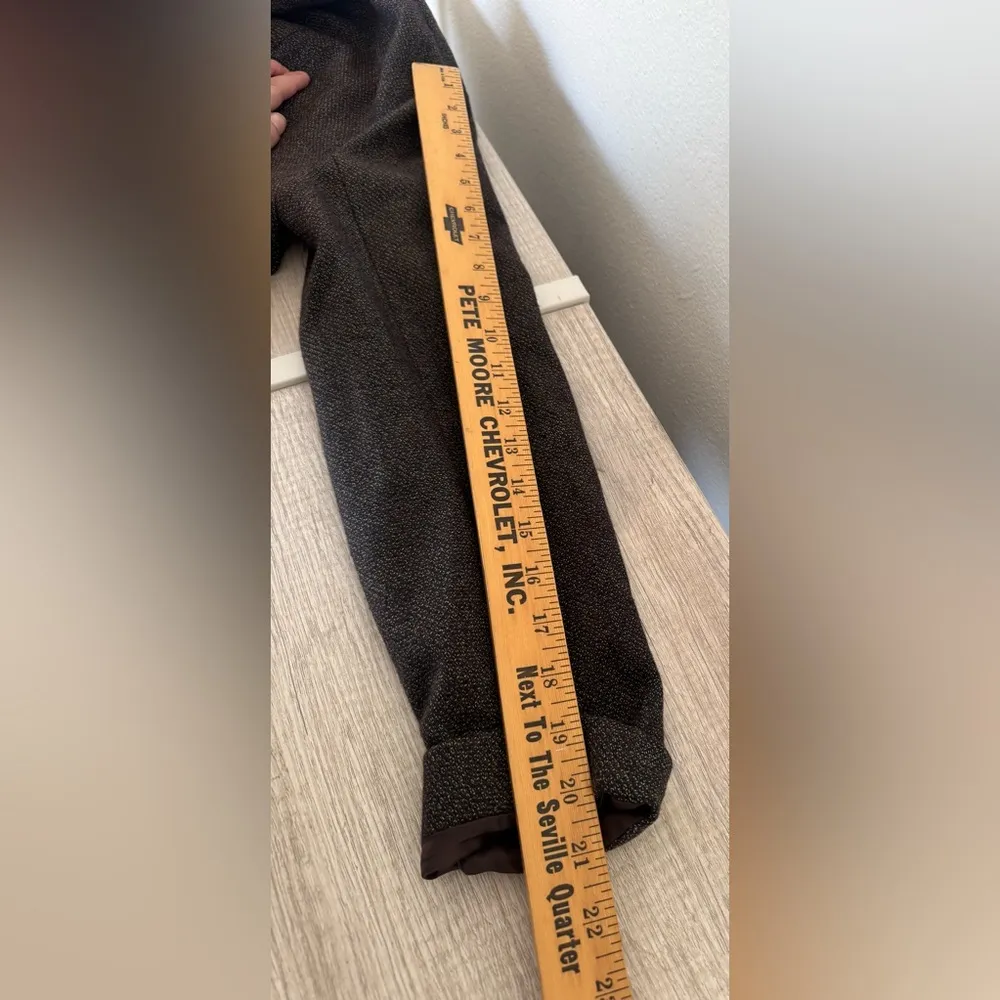 See by Chloe Blazer Brown Wool Blend Side Slits Career Office Luxe Size 4 - Image 11