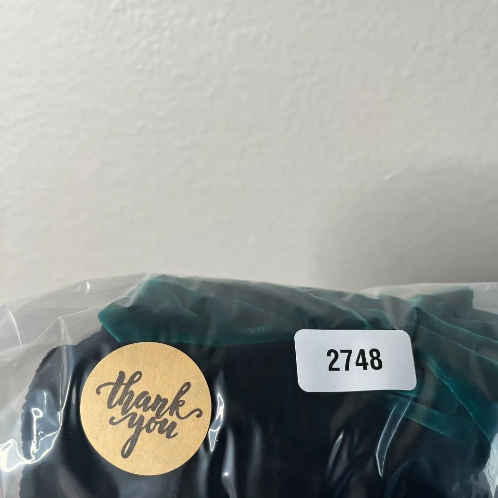 House Of Harlow 1960 x Revovle Green Velvet Long Sleeve Peasant Blouse small - Image 9