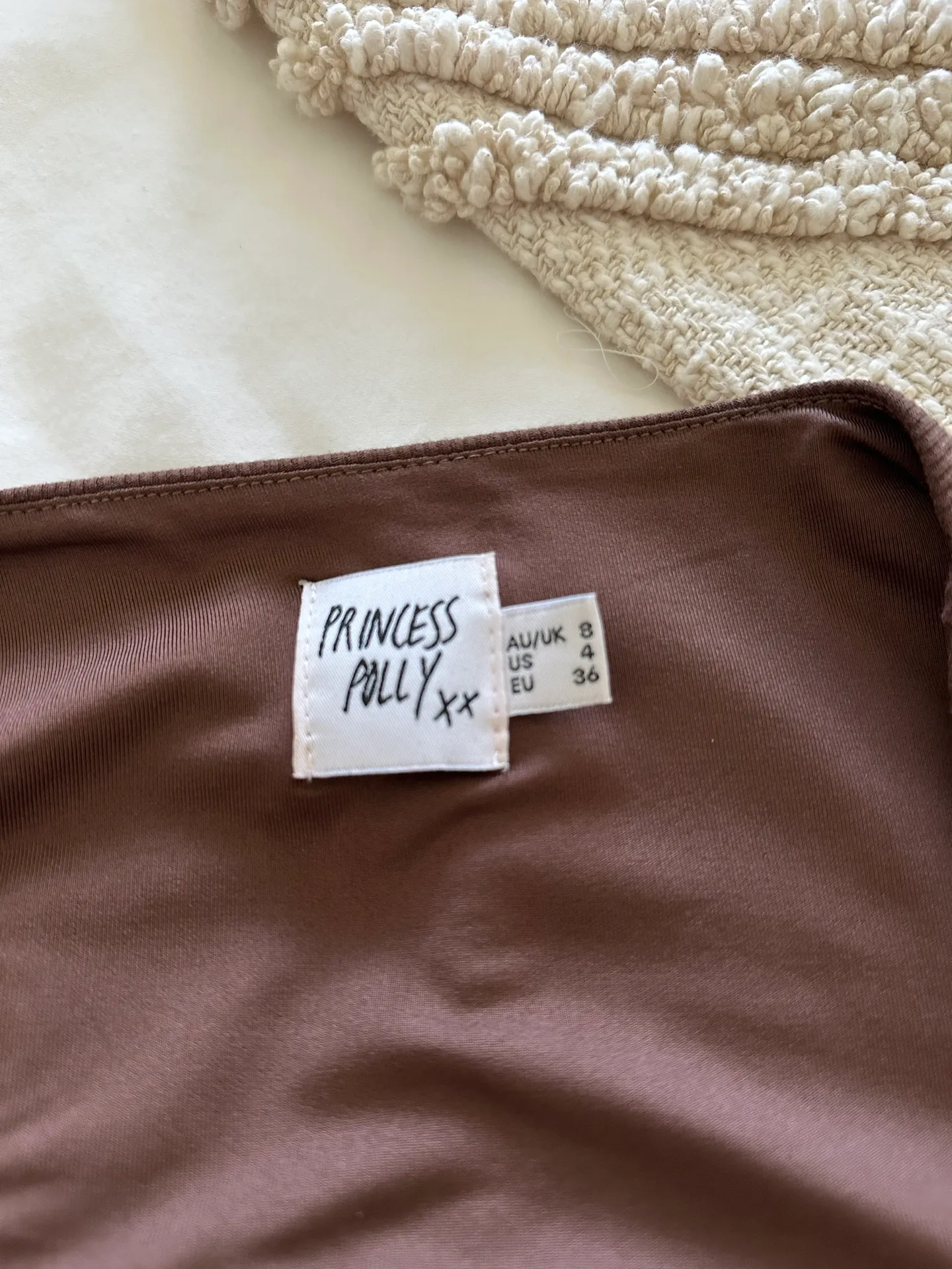 Brown Mini Dress - Image 4