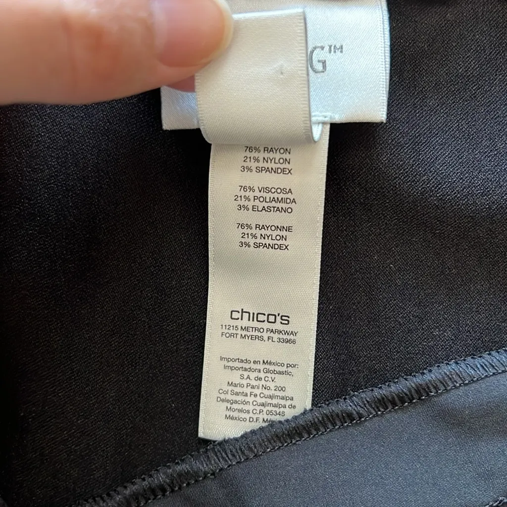 Chico's High-Rise So Slimming Polka Dot Capri Dress Pant Trouser, 10 / M - Image 7