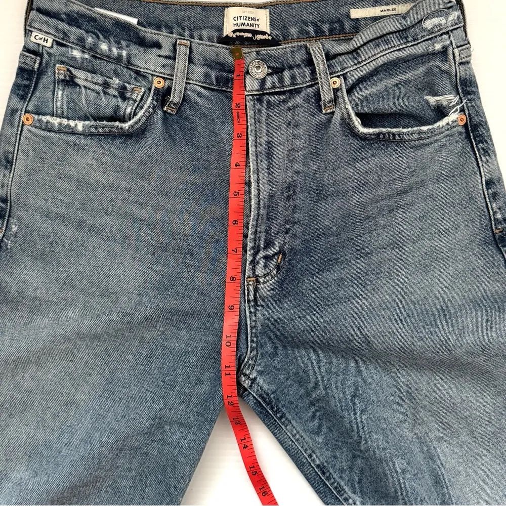 Citizens of Humanity Marlee Relaxed Taper Distressed Jeans Size 27 - Image 12