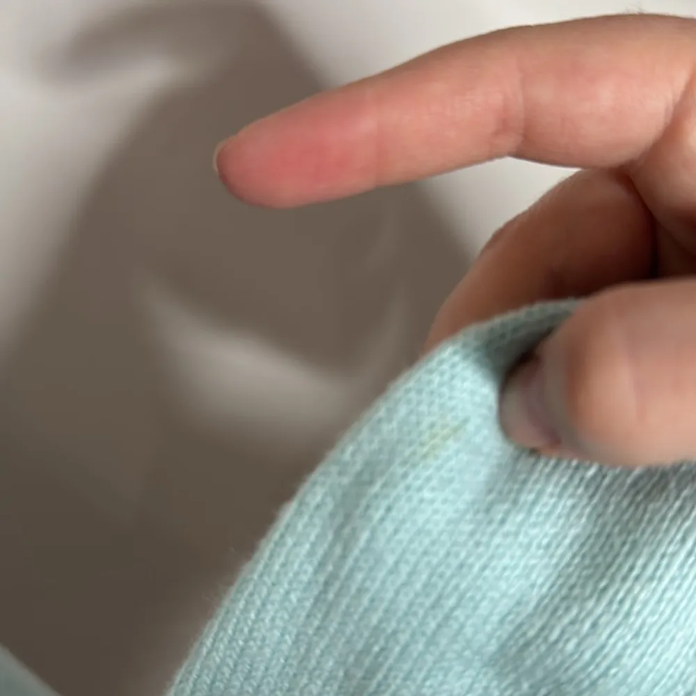 Lands' End Turtleneck Cotton wool pastel sea foam green sweater sz L (14 - 16) - Image 10