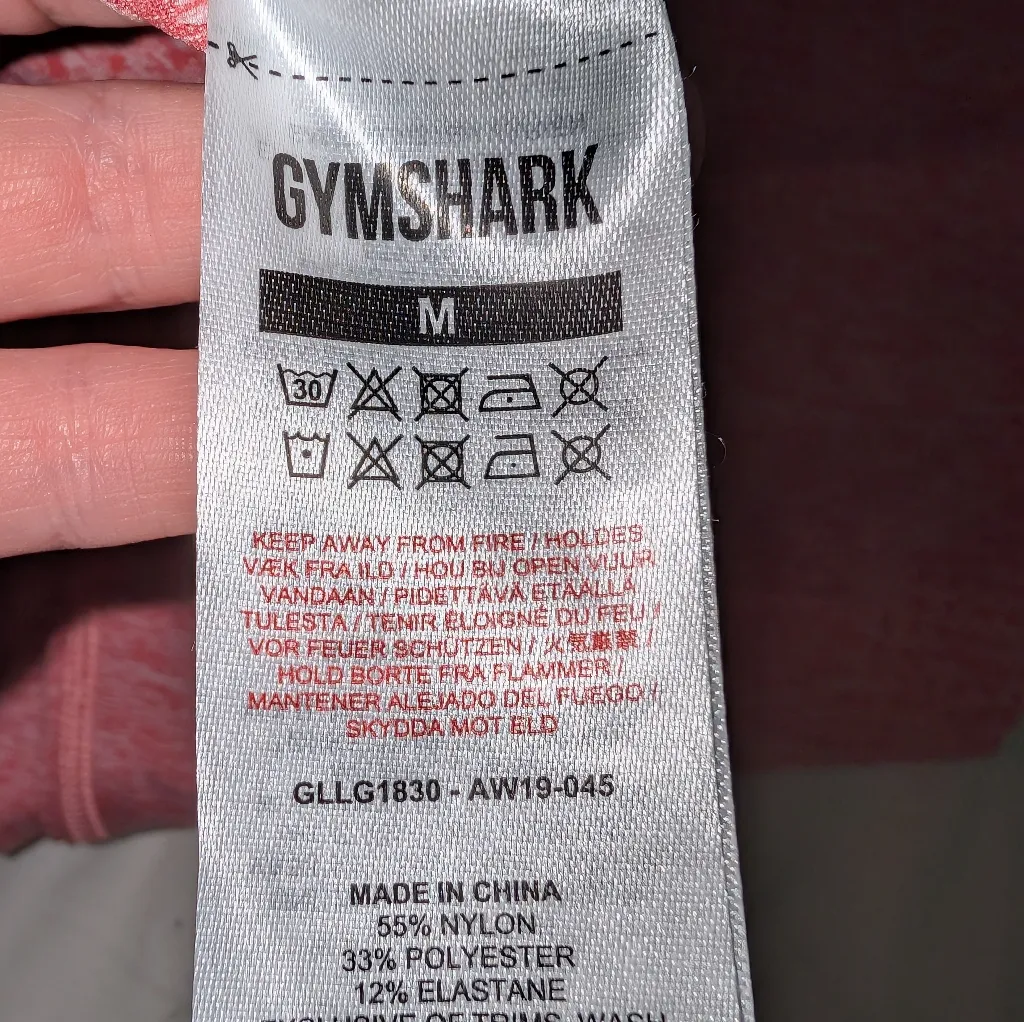 NWOT Gymshark Vital Seamless Leggings Lot Of 2 Medium Pink/Grey - Image 6