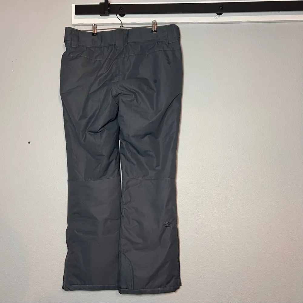 Arctix Snowpants Grey Gray Pull on Size Large Button Zip Pockets Lined - Image 5