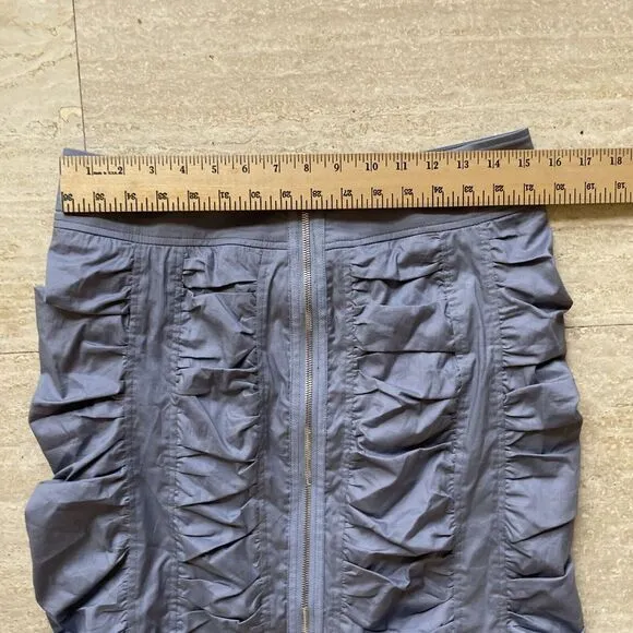 Cotton Club Size L Gray Faux Wrap Ruffle Hem Midi Skirt‎ - Image 4