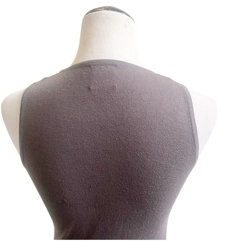 Planet By Lauren G Cotton Tunic XS/Small Designer Sustainable Fabric Gray - Image 6