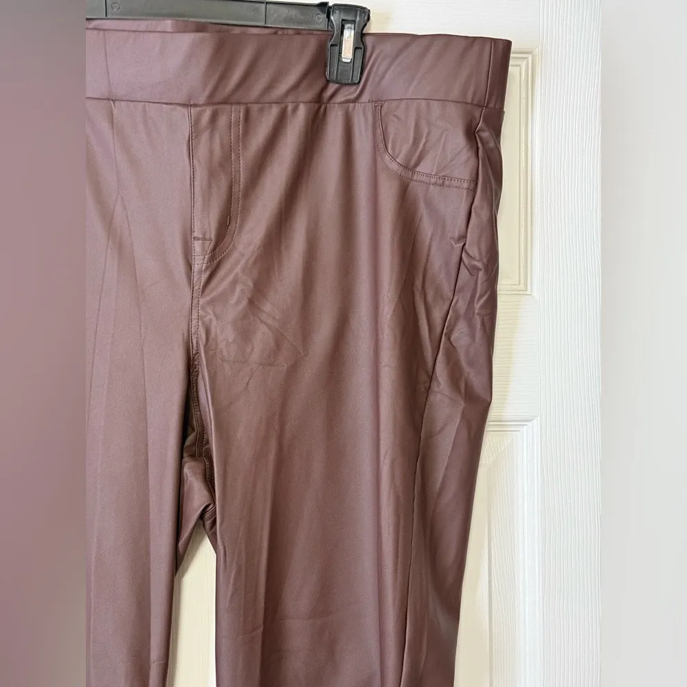 Torrid Women's Full Length Signature Waist Faux Leather Slim Boot Legging Sz 3X - Image 5