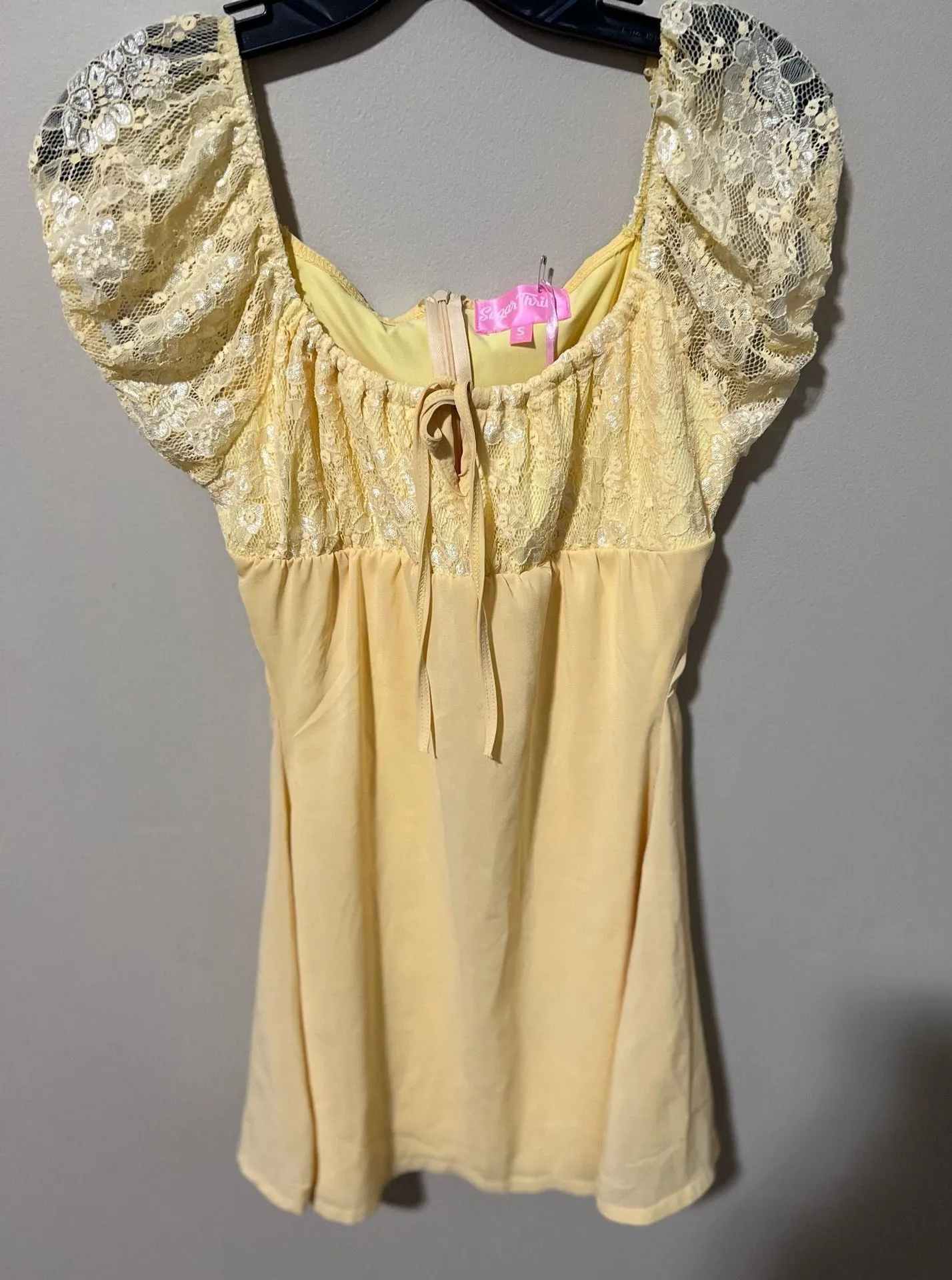 Sugar Thrillz Pale yellow mini Dress - Image 5
