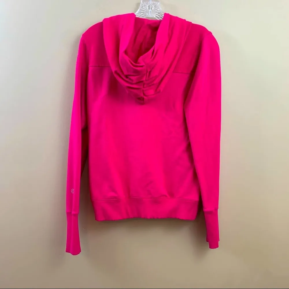 Athleta Asymmetrical Zip-Up Hoodie Long Sleeve Pink Top - Image 7