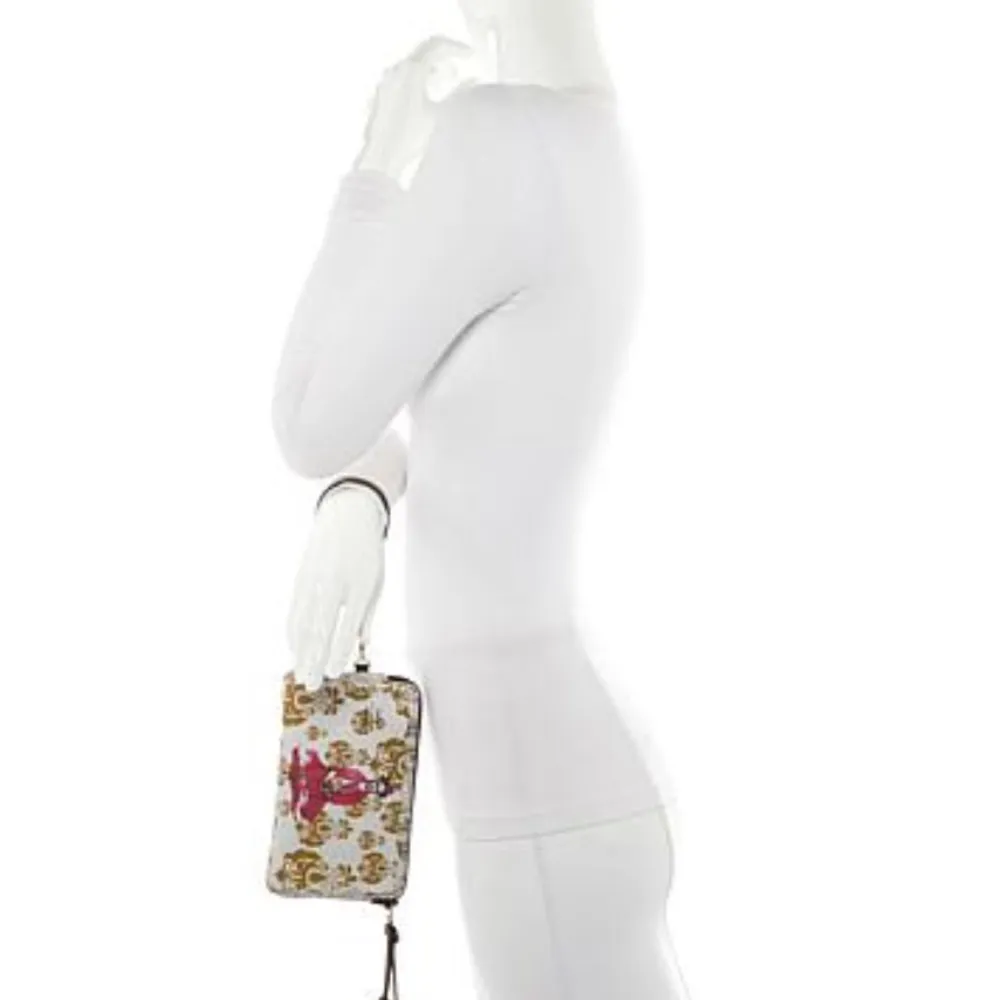 New Rare VIDA Artist Series Clutch Wristlet Travel Accessory Bag Green - Image 2