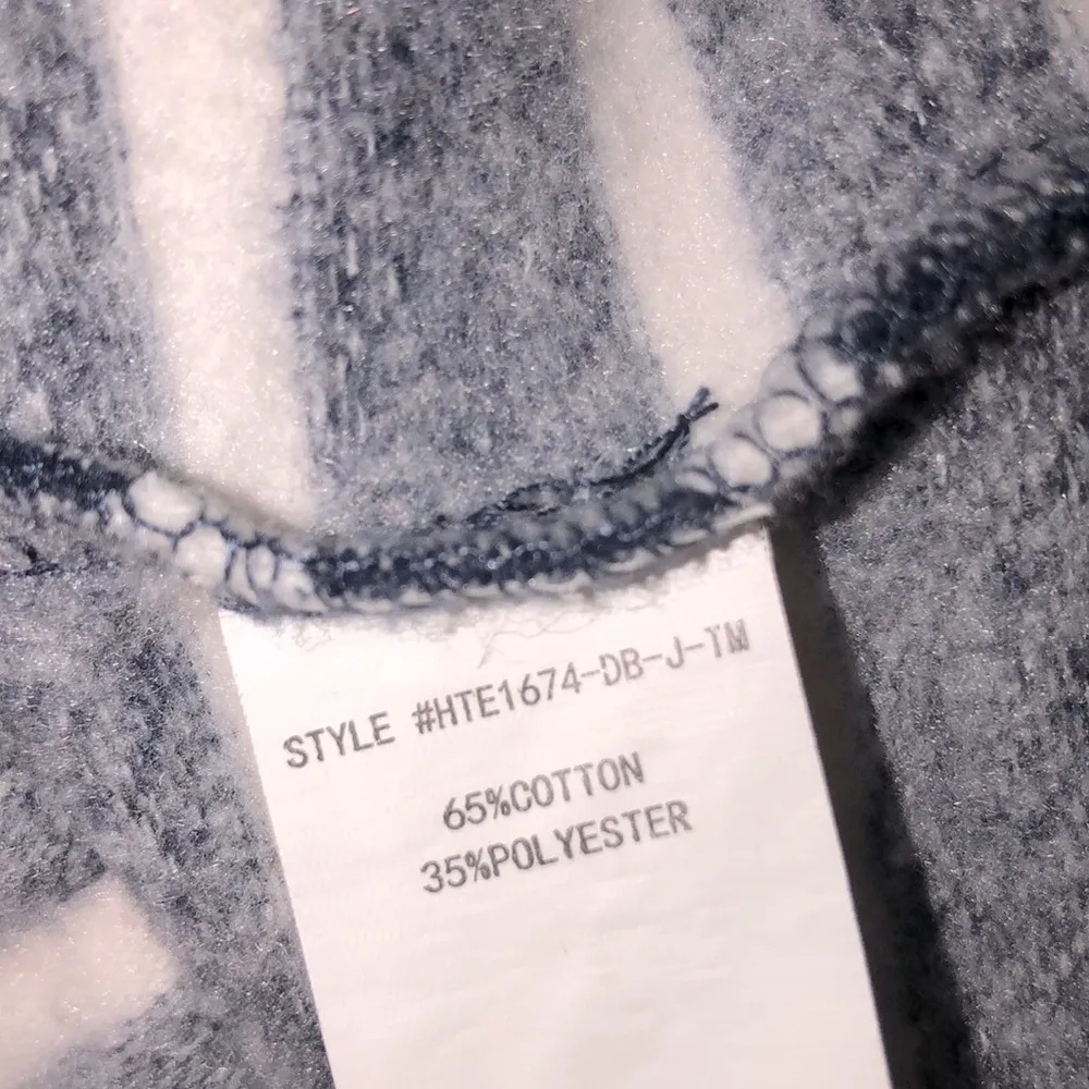 Melloday small blue striped hoodie sweatshirt - Image 4