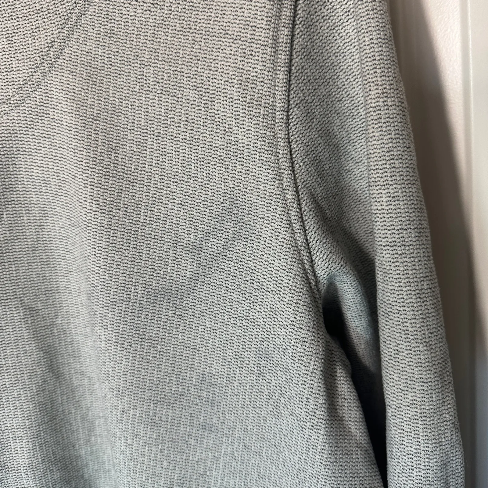 The North Face Knit Stitch Fleece Pullover Womens XL Heathered Gray Hoodie - Image 2