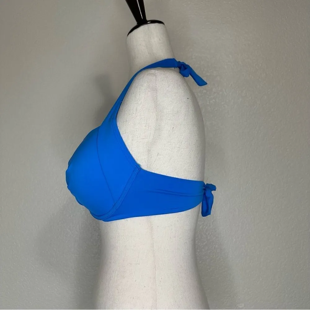 NWOT Tommy Bahama Pearl Full Coverage Cup Blue Bikini Top - Image 4