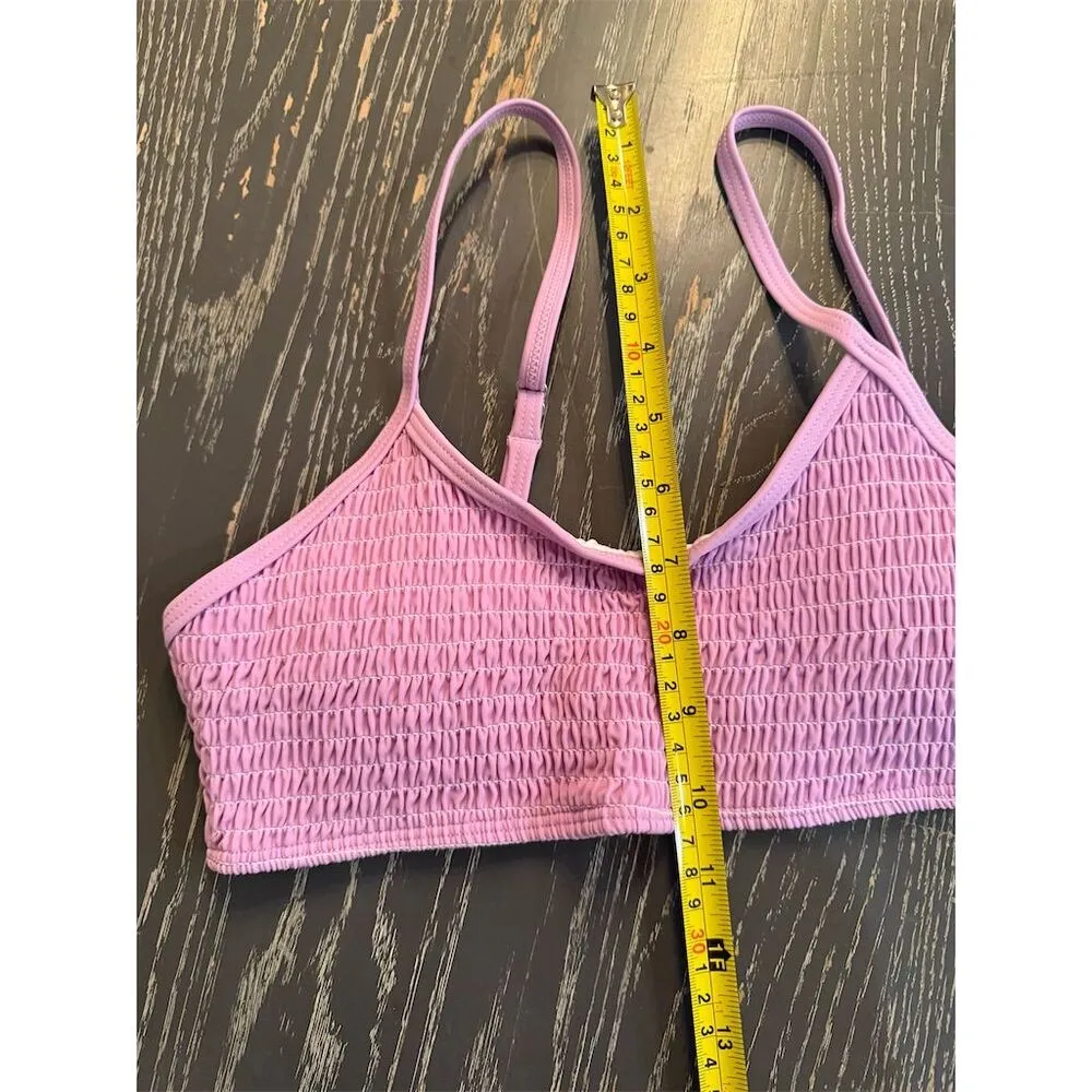 Cupshe Women's Purple Floral Bikini Set Size S Bralette Style 2 Piece - Image 8