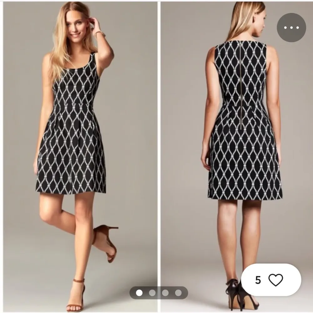 Banana Republic Nautical Rope Motif Fit & Flare Dress - Image 3