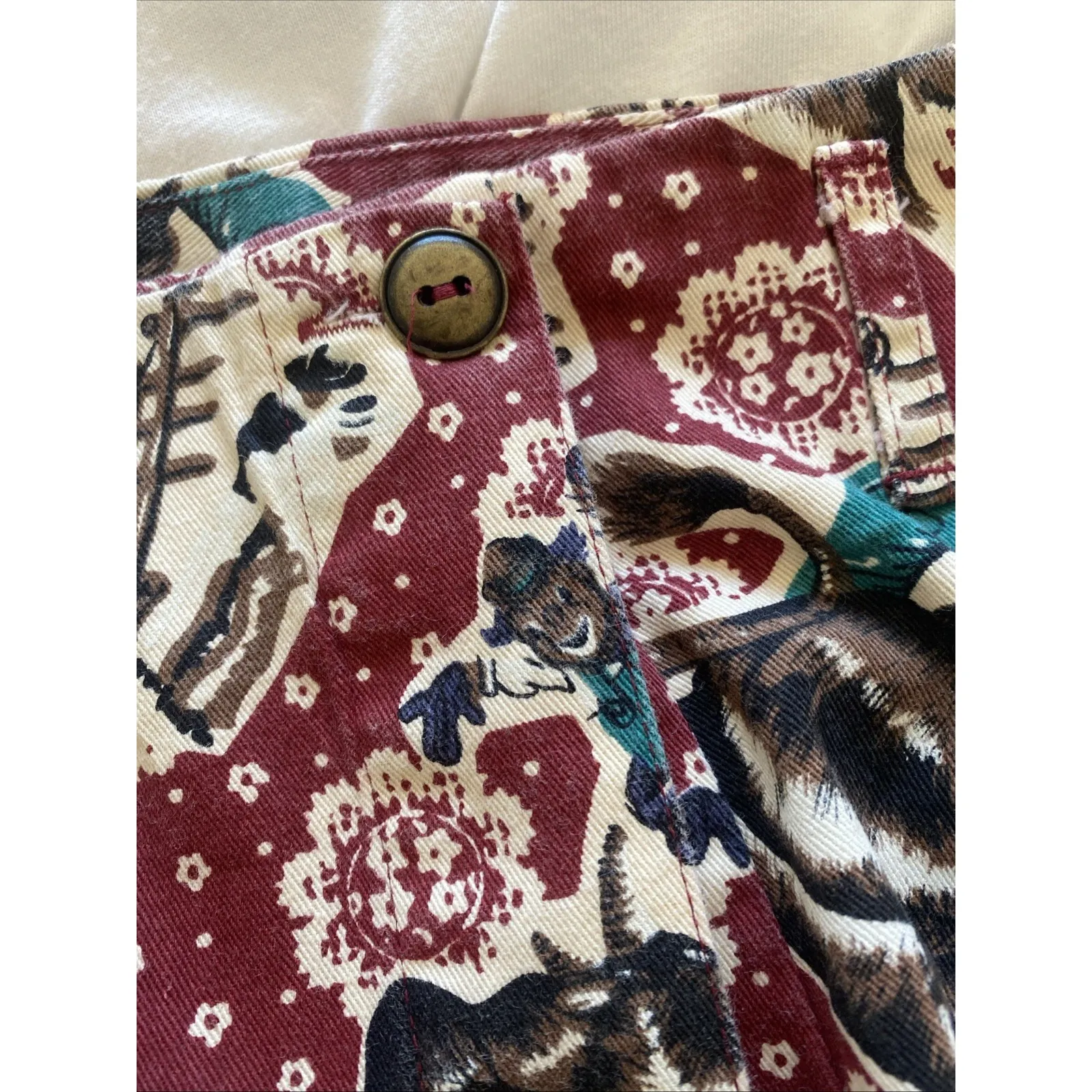 State of The Art Womens 13 Vintage Western Rodeo Cotton Denim Maxi Skirt Cowboy Blue Size 12 - Image 7