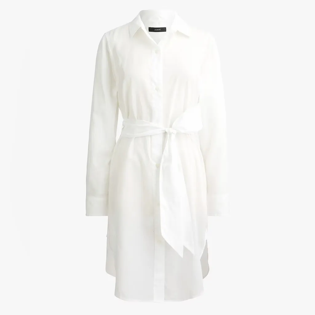 J.CREW White Cover-up Lightweight shirt-dress Size XS - Image 4