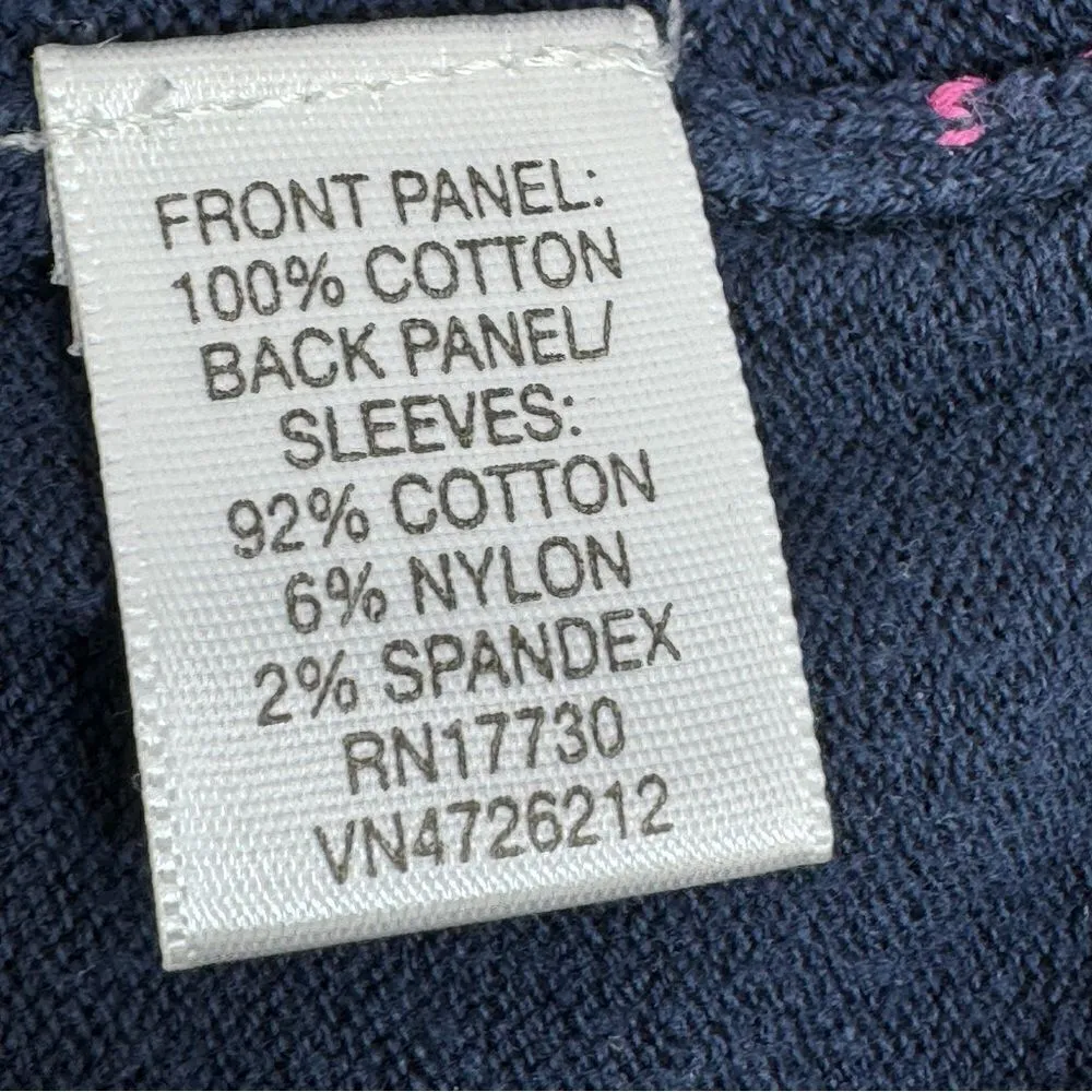 Cherokee Vintage Argyle‎ Button Front Cardigan Sweater Blue Multi Medium - Image 10